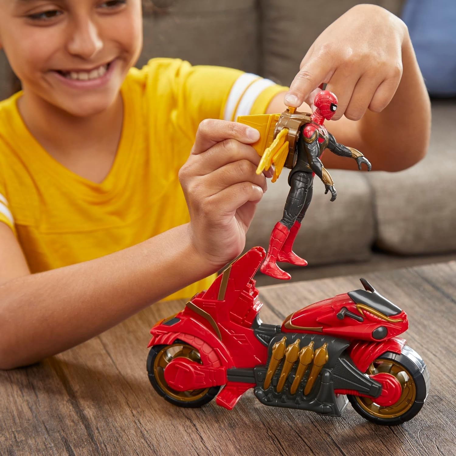 Amazon.com: Marvel Spider-Man 6-Inch Jet Web Cycle Vehicle and